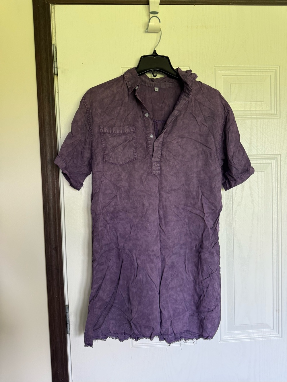 2 for $20 sale: Purple acid stone wash oversized tunic shirt dress - M